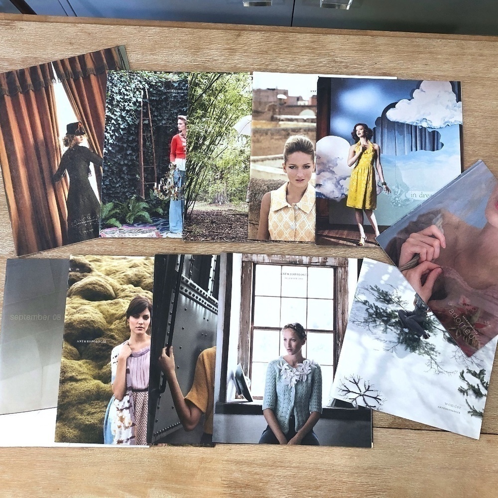 VINTAGE Anthropologie Lot of 11 Rare Catalogues Fall 2005, 2008